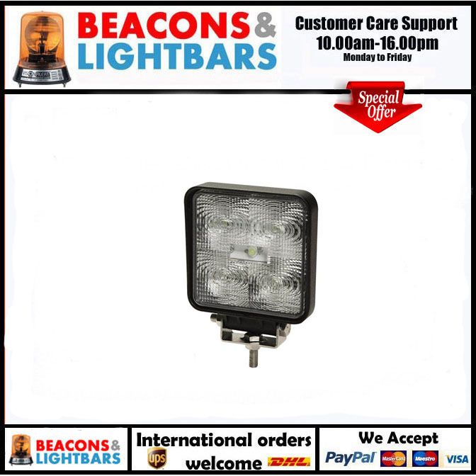 Vision Alert E92007-e 10-30vdc 5 x 3W LEDs 10-30v work lamp PN: E92007-e